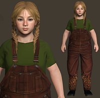 AAA 3D REALISTIC HUMAN CHARACTER -  TEENAGE GIRL