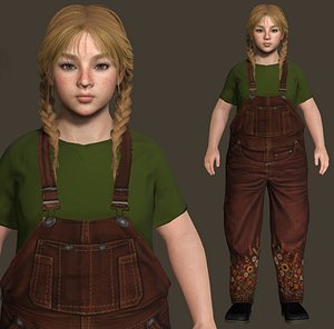 AAA 3D REALISTIC HUMAN CHARACTER - TEENAGE GIRL
