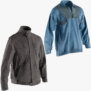 3D realistic jackets 3 pullover