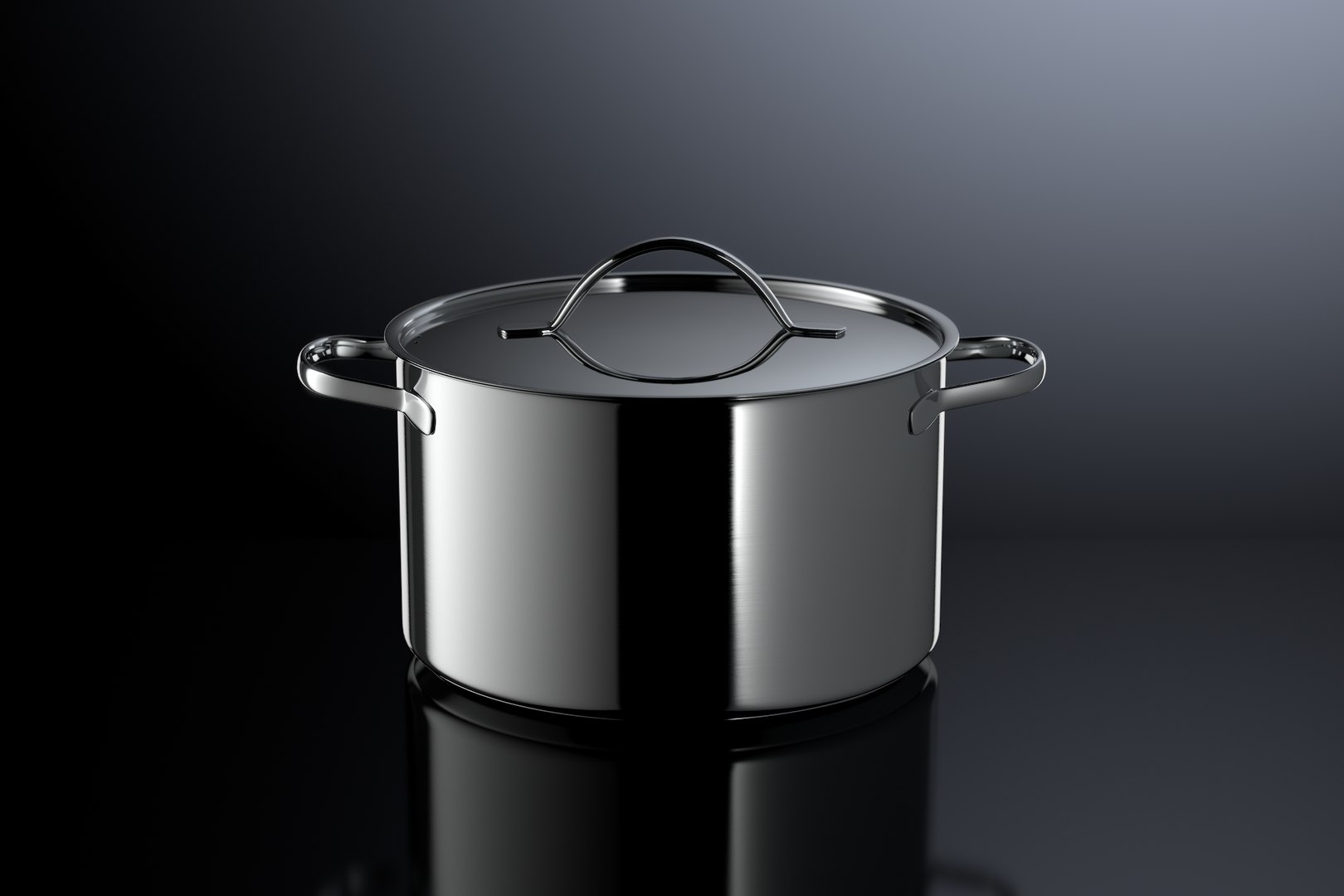 3d Model Brushed Cooking Photorealistic