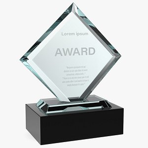 Rectangle Glass Award Trophy