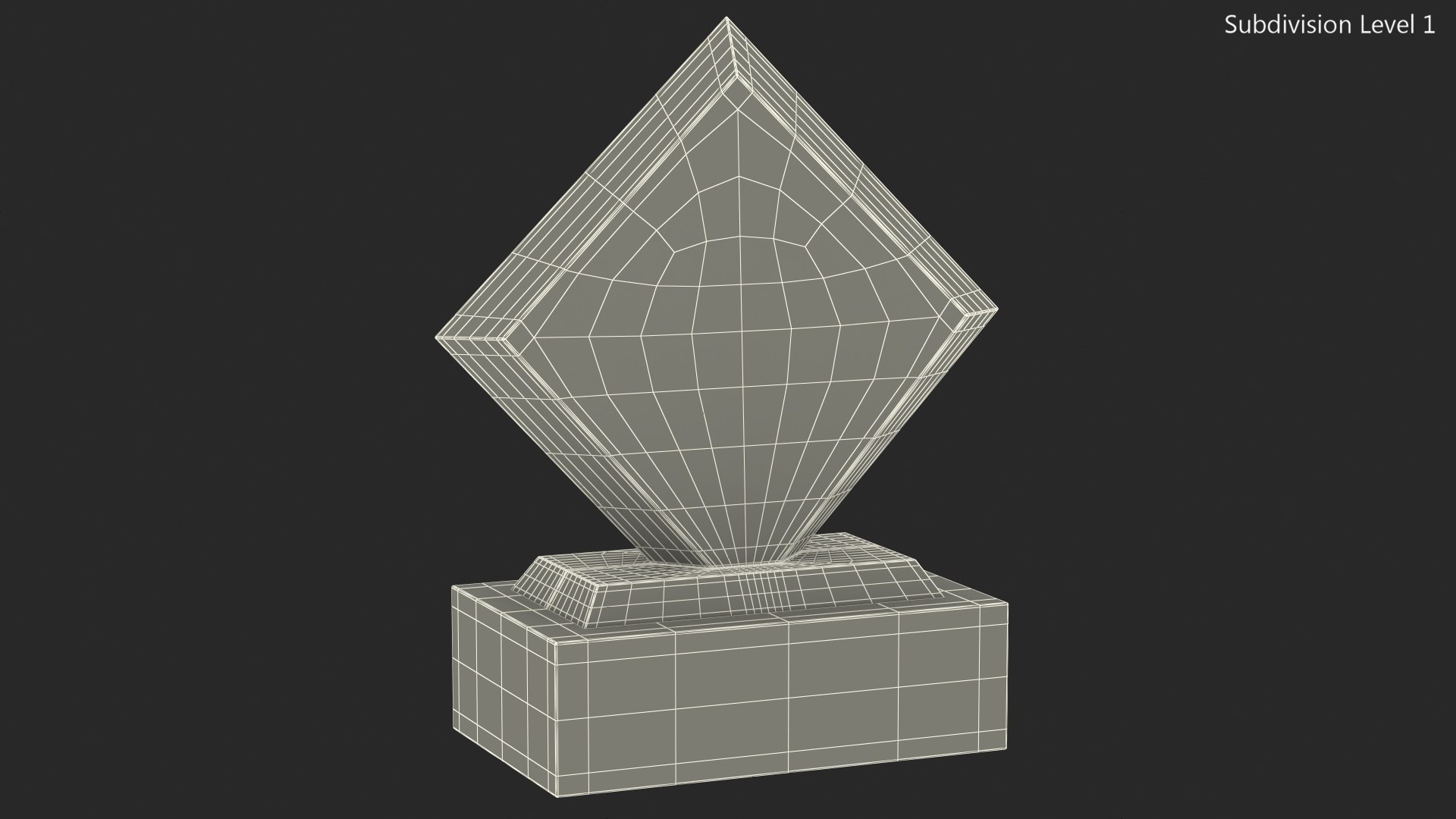 3D rectangle glass award trophy - TurboSquid 1509532