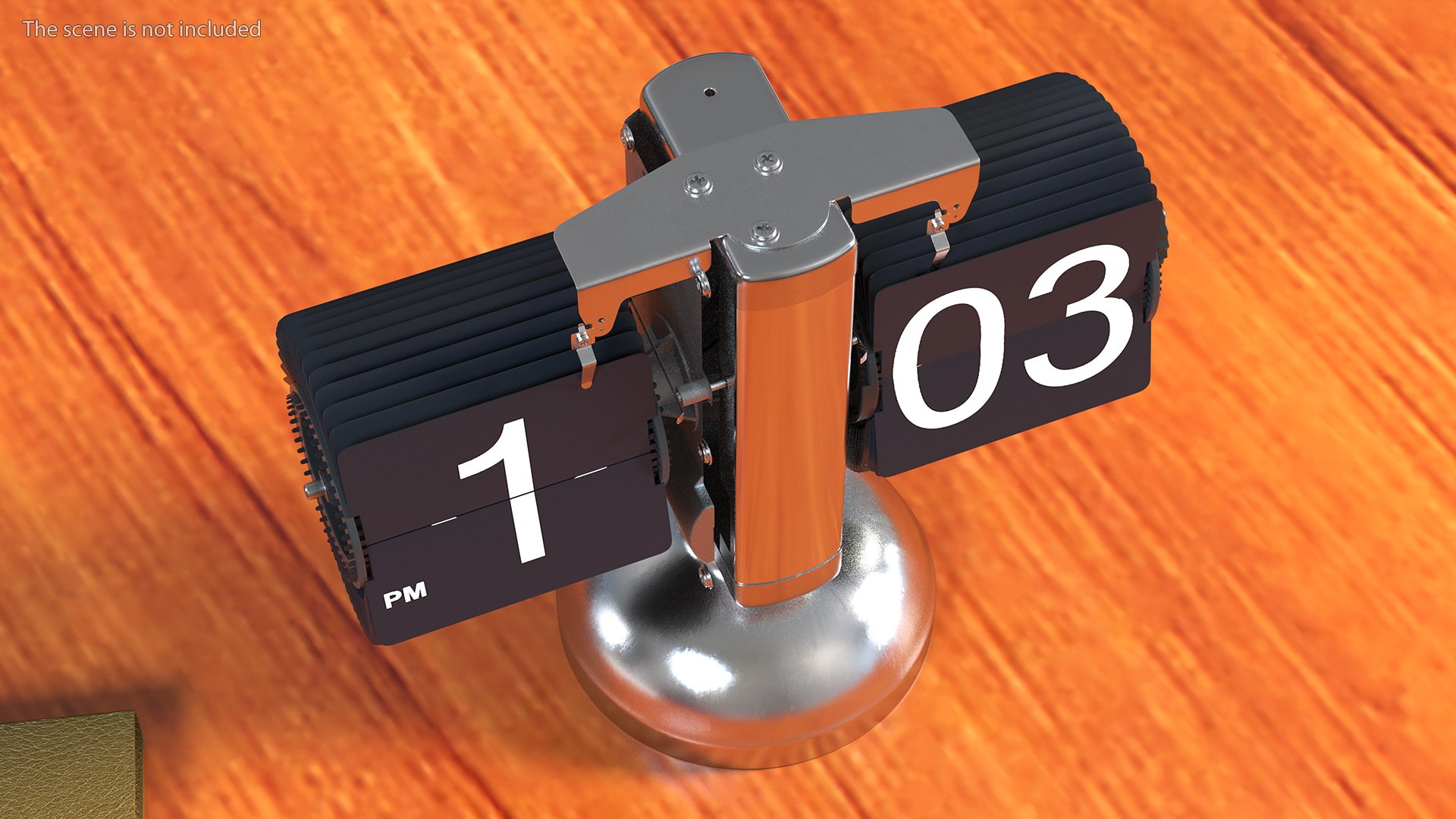 3D model Animated Flip Clock Rigged TurboSquid 1872831