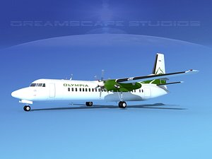 fokker aircraft 3d max