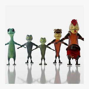 Character Lizards Pack - Collection Lizards