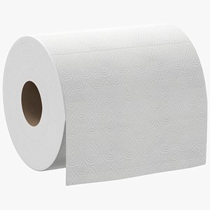 Toilet Paper Low Poly 01 3D Model