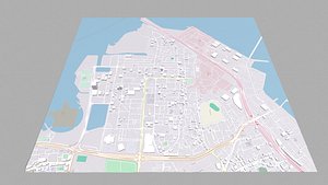 3D Cityscape Manama Kingdom of Bahrain