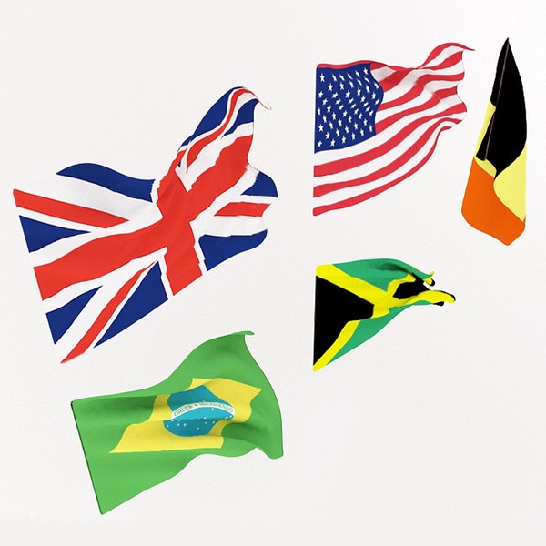 flags 3d model