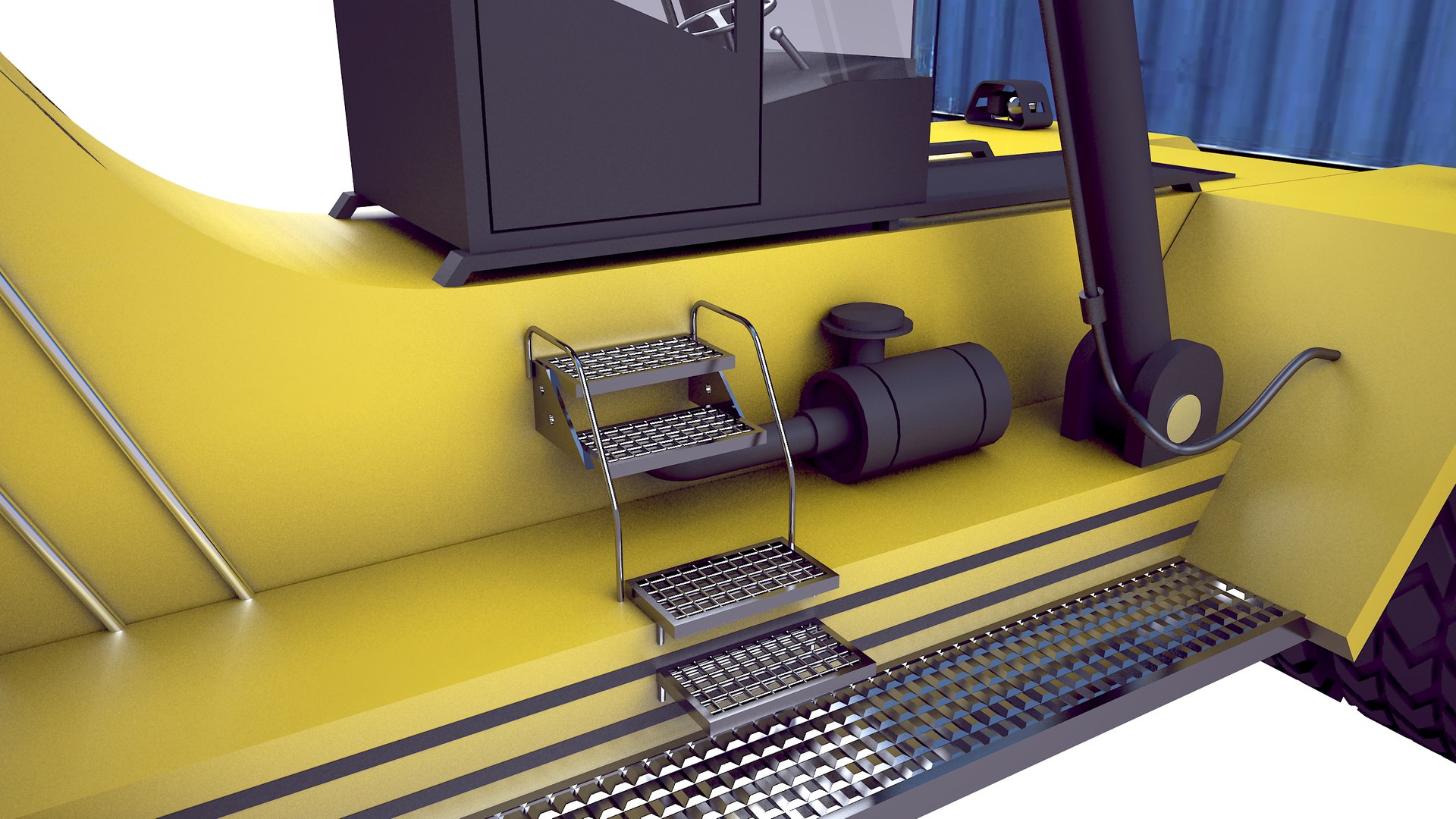 3D model reachstacker reach stacker - TurboSquid 1575974