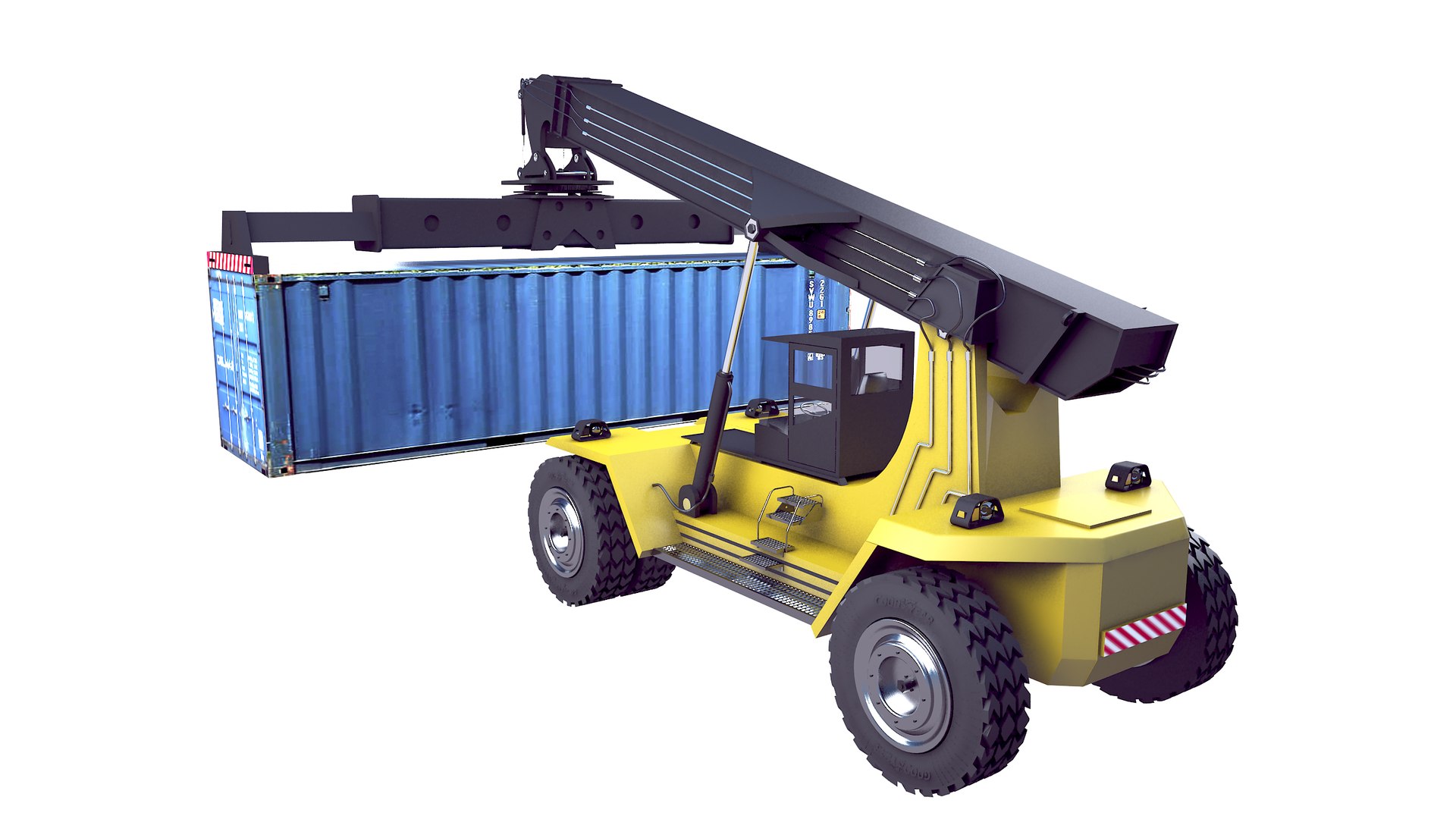 3D model reachstacker reach stacker - TurboSquid 1575974