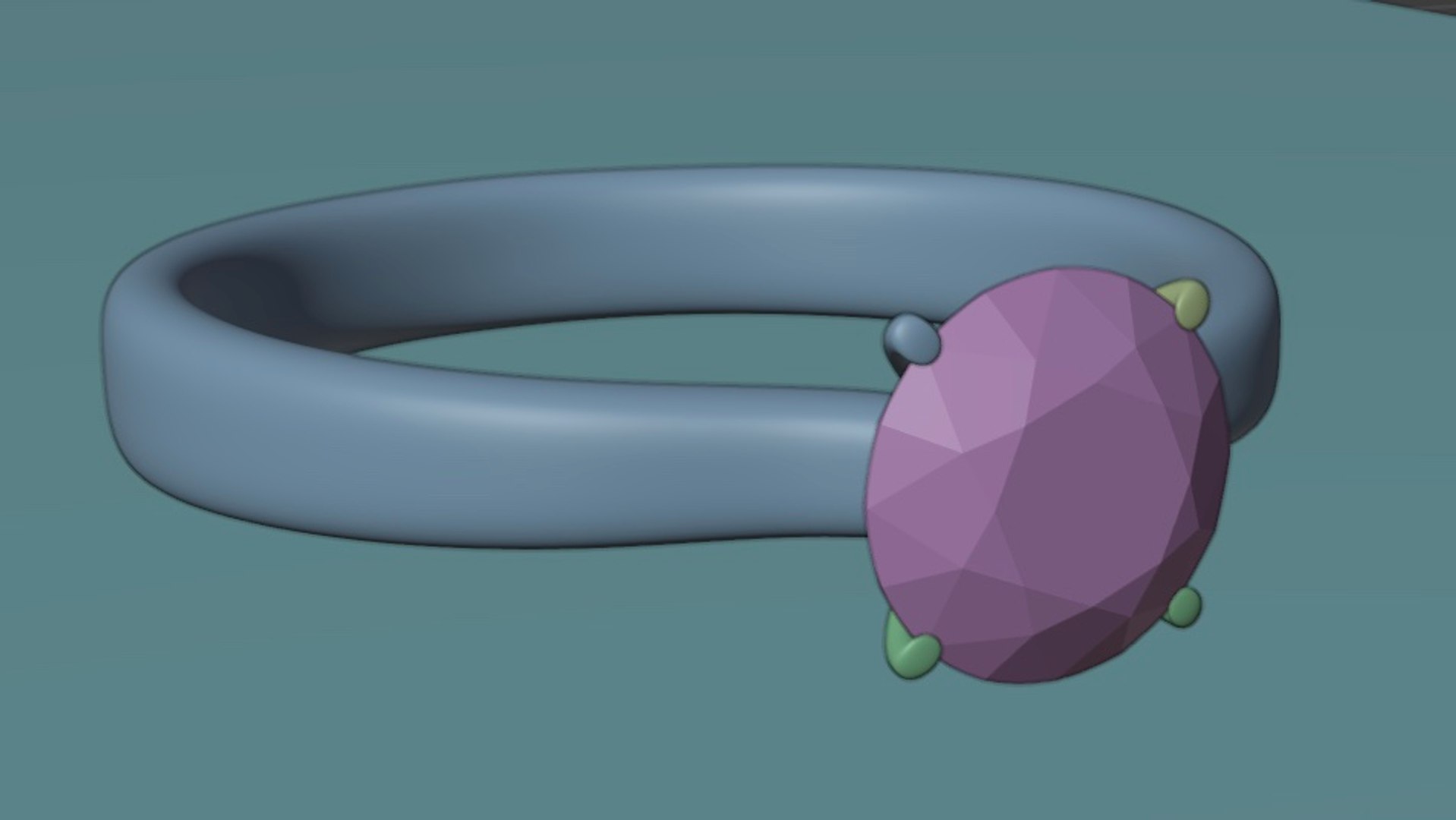 3D Solitaire Ring - TurboSquid 1965727