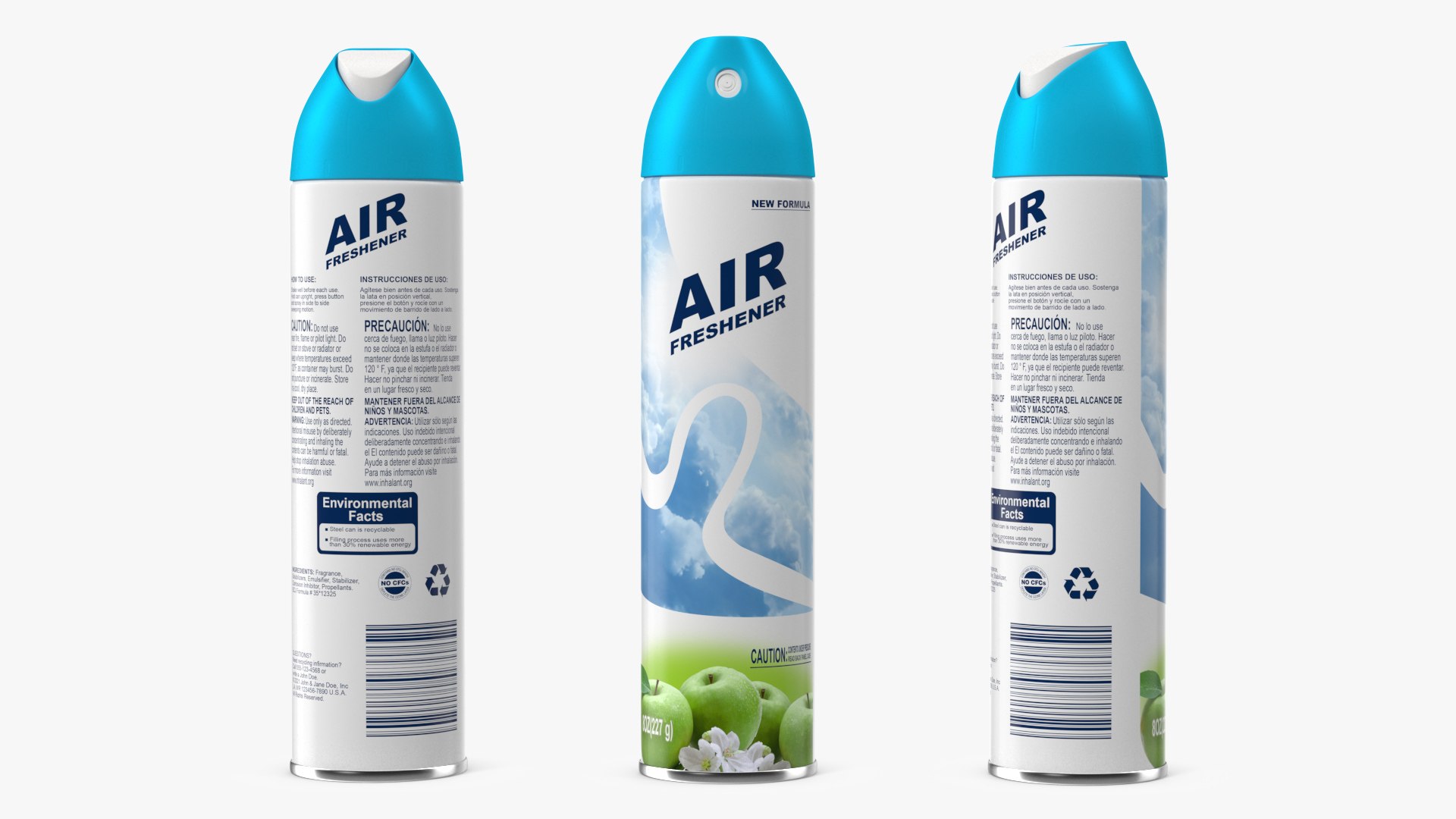 Air Freshener Aerosol Spray 3D model preview