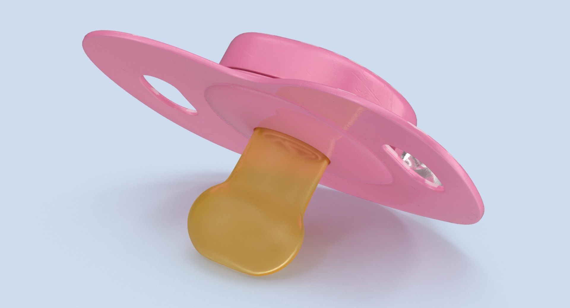 Pacifier Pink 3d Model