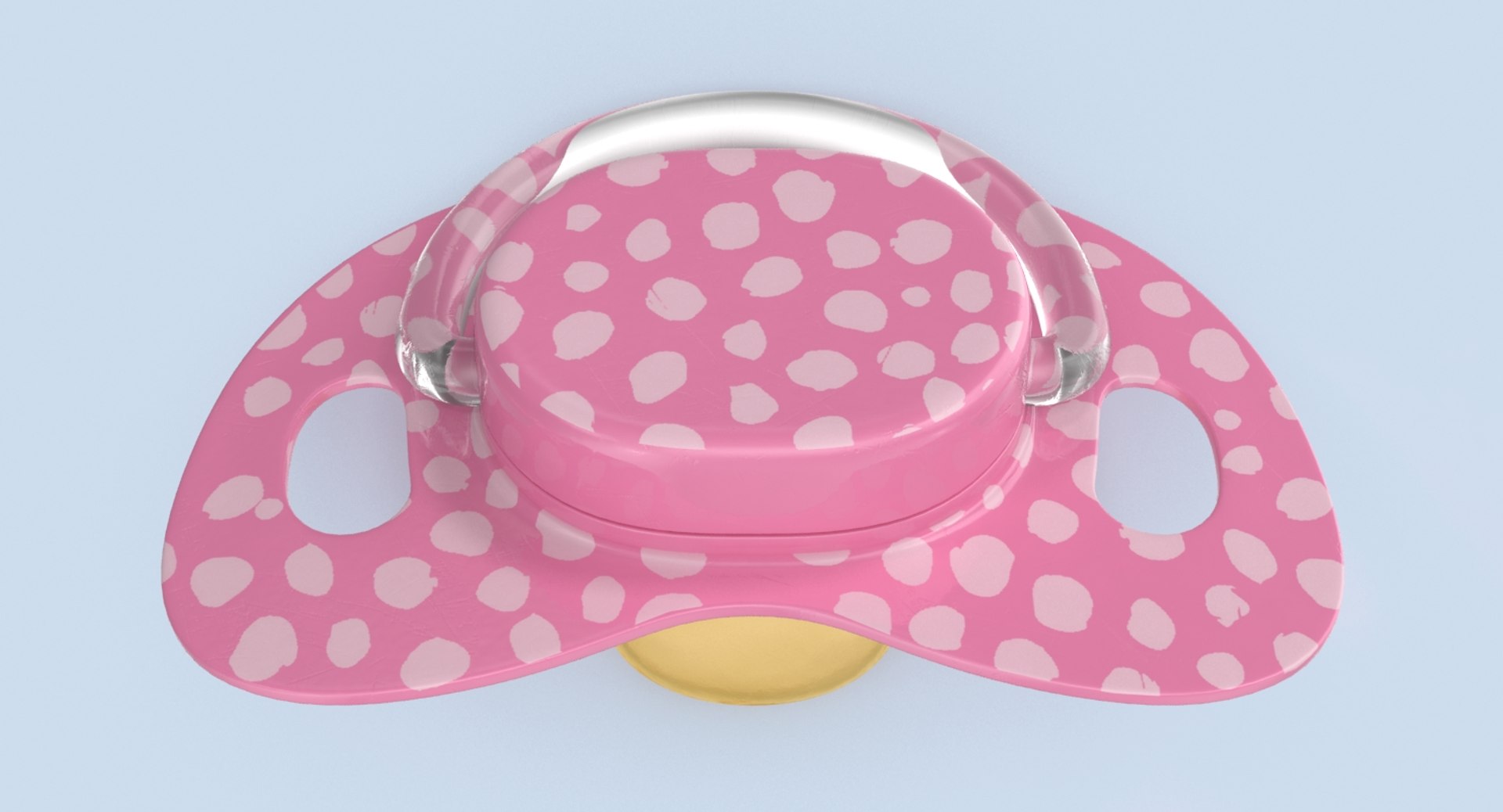 Pacifier Pink 3d Model