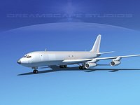Boeing 707-320F Bare metal