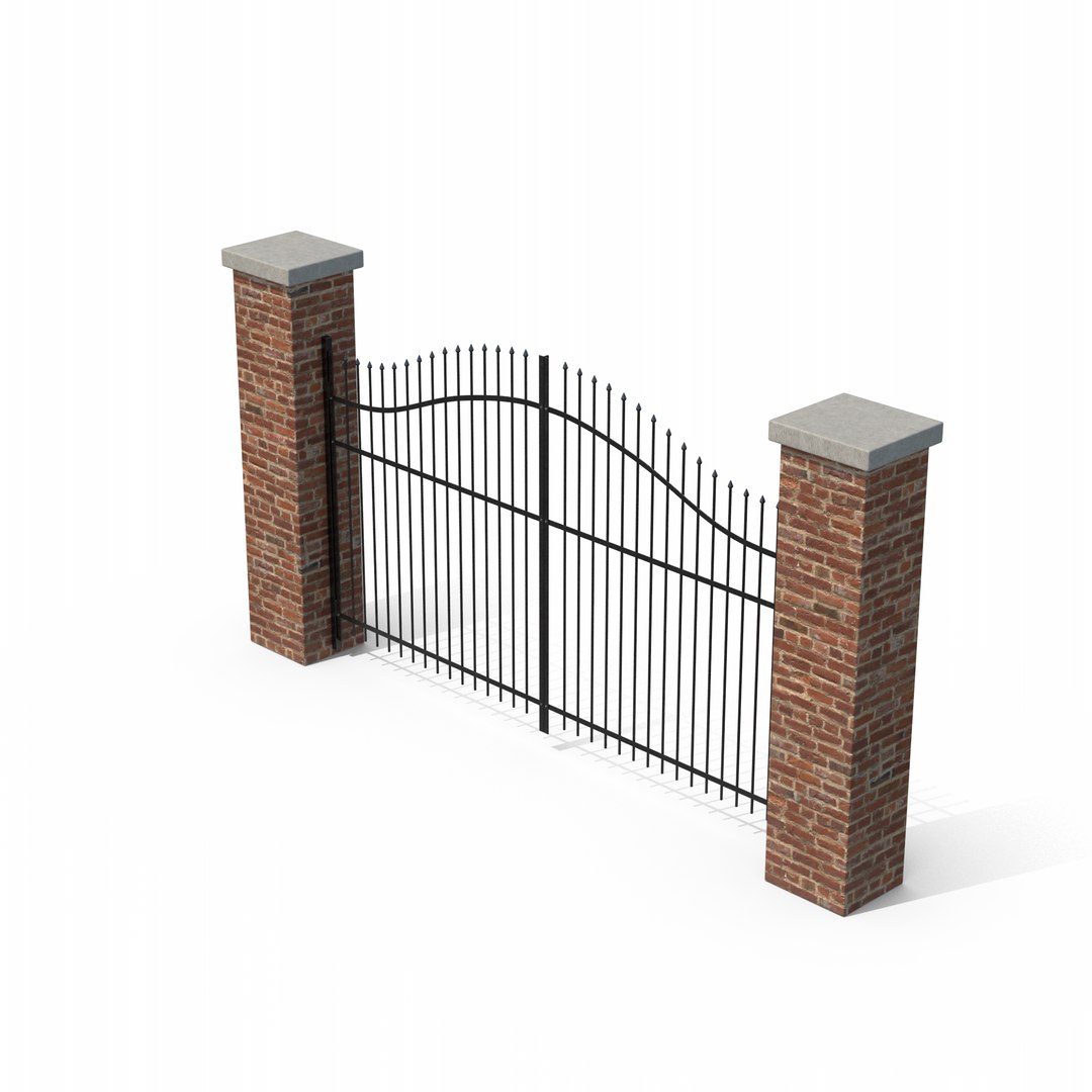 3D Metal Gates - TurboSquid 2193489