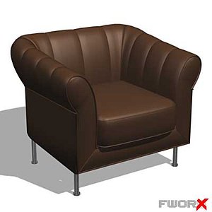 3d model armchair chair
