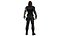 Winter Soldier 3D 모델 조작 PBR 텍스처 게임 준비 완료