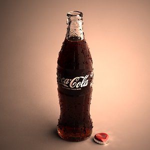3d coke bottle model