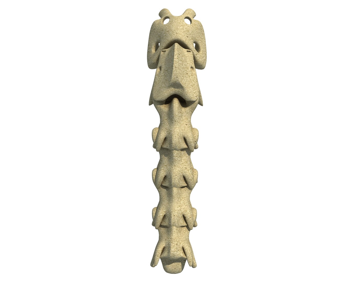 3D Model Animal Neck Bones TurboSquid 1171328