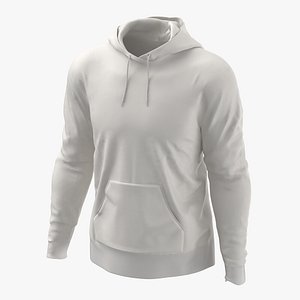 3D male standard hoodie worn