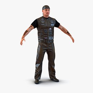 biker man 2 3d fbx