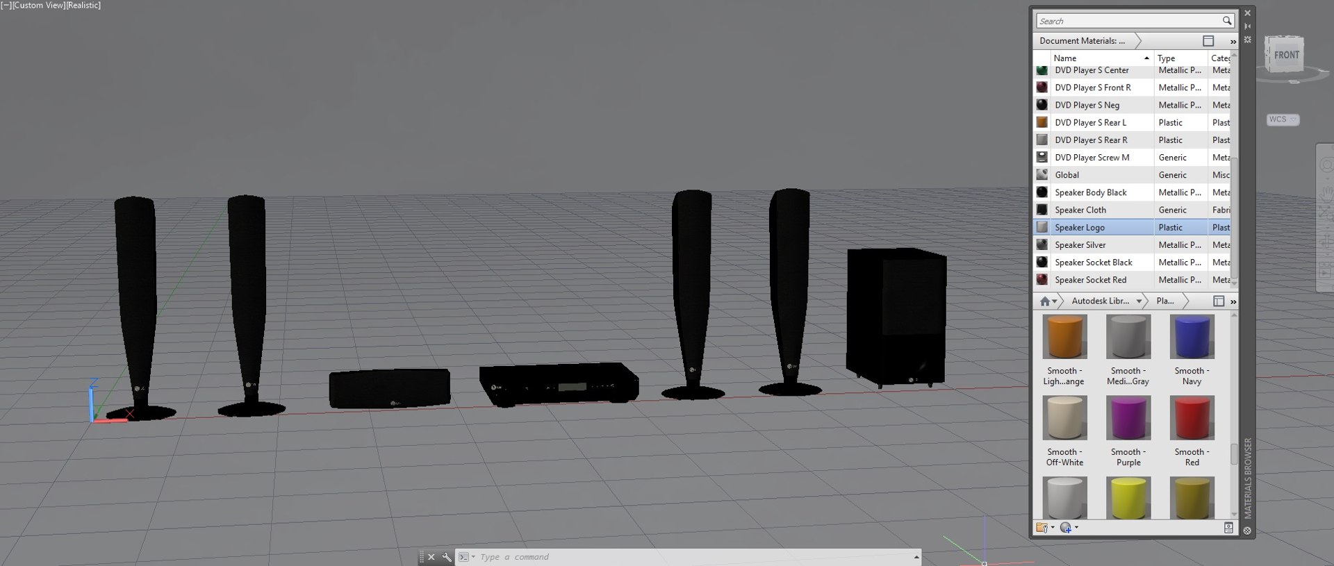 DVD Player With Surround Speakers A1 3D - TurboSquid 2303934