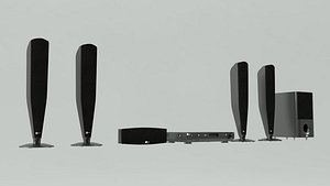 DVD Player with Surround Speakers A1 3D