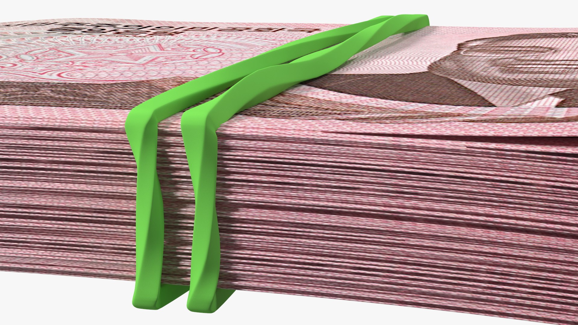 Rubber Band Stack of North Korea 5000 Won 2008 model - TurboSquid 1731852