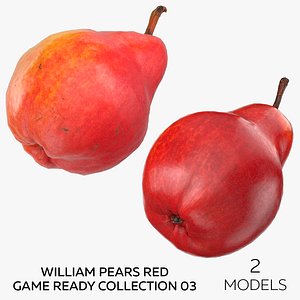 3D William Pears Red Game Ready Collection 03 - 2 models