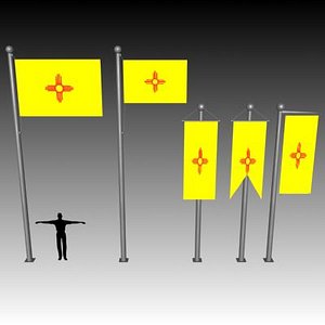flag u 3d model