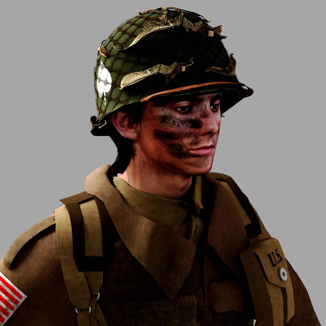World War 2 Paratrooper Model - TurboSquid 1478114