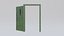 Metal Secure Door Green