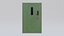 Metal Secure Door Green