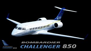 bombardier challenger 850 3d 3ds