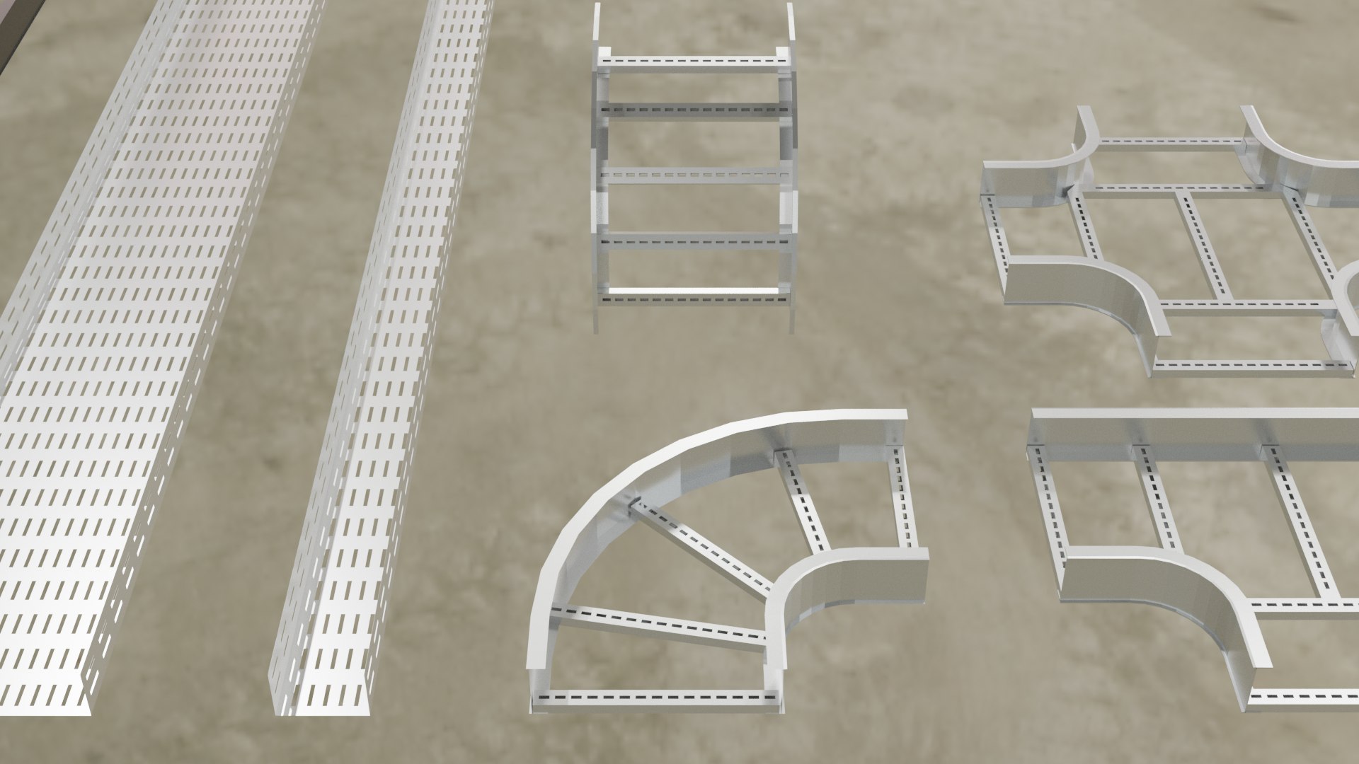 3D Network Cabling Trays For Archviz - TurboSquid 1970950