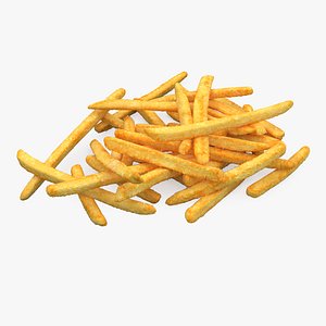Crispy French Fries Pile