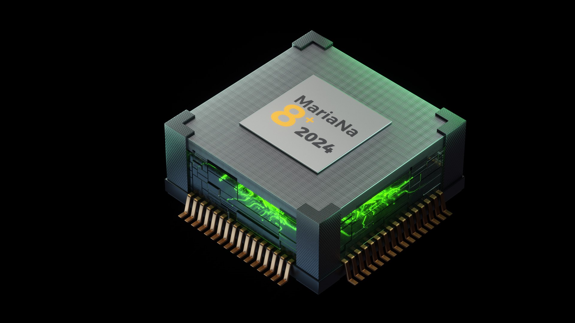 3D sci-fi circuit board with core capacitance of CPU chip - TurboSquid ...