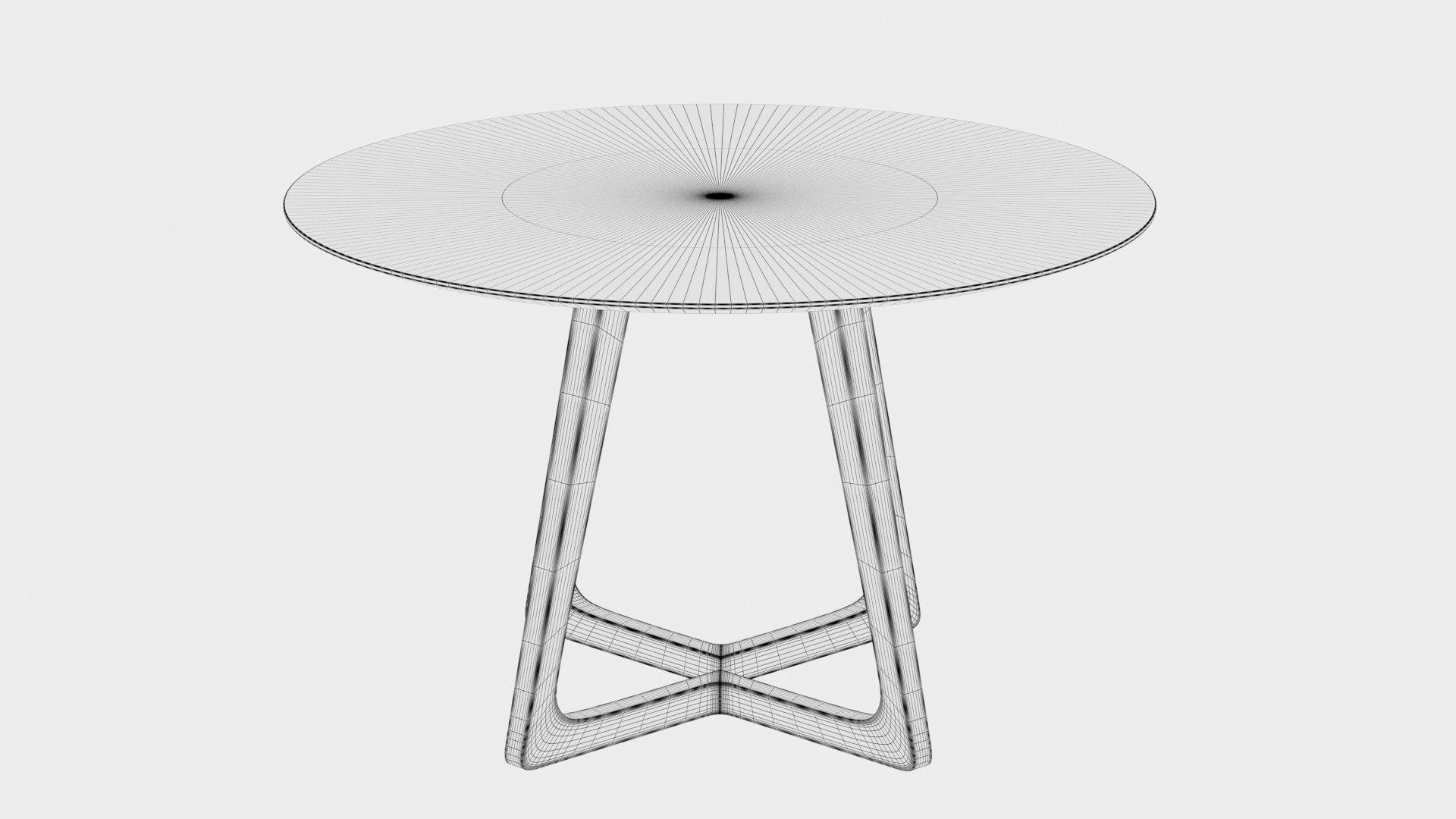Rounded Table 3D - TurboSquid 2159347