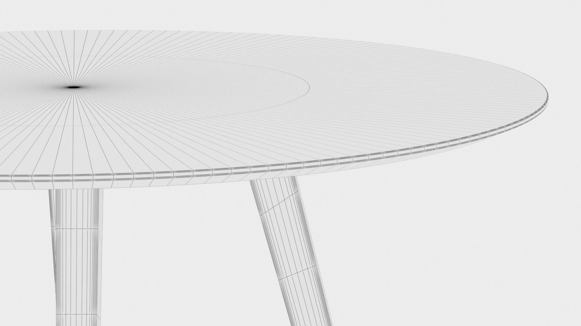 Rounded Table 3D - TurboSquid 2159347