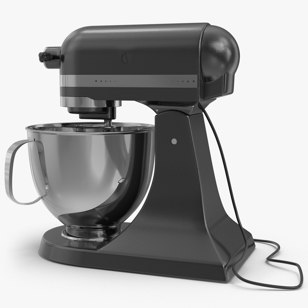 Stand Mixer Black 3D model preview