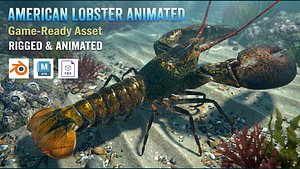 American Lobster Animated