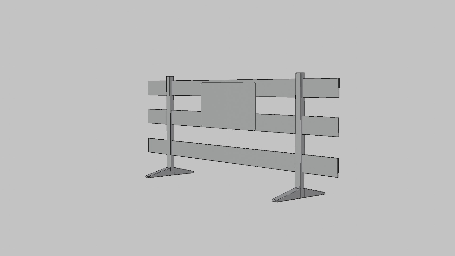 3D Roadworks Barricade Model - TurboSquid 1936616