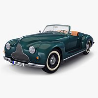 Generic Cabriolet Retro Car M 2