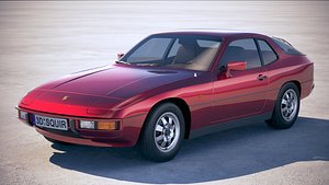 porsche 924 1976 3D model