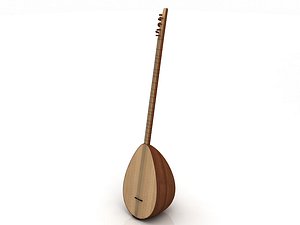 baglama musical instrument 3D model