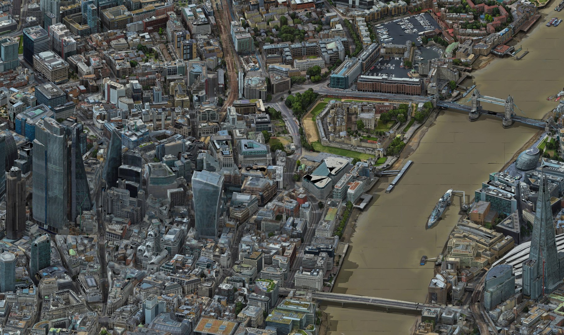 3D London City Center model - TurboSquid 1838941