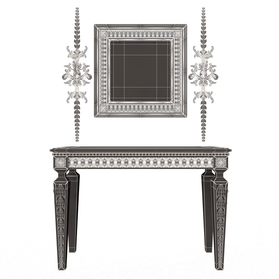 Classic Console Table 011 3D Model - TurboSquid 2326290