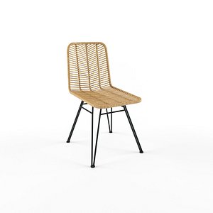 dining chair natural rattan model