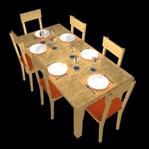 dining table 3d model